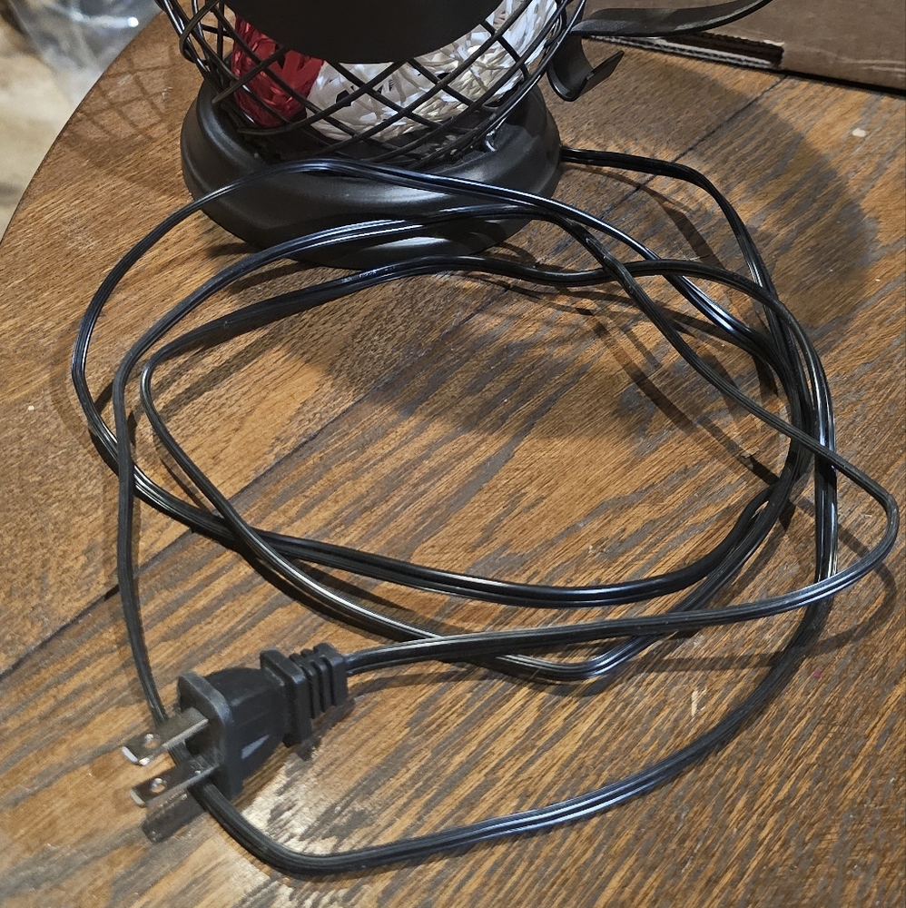 Antique Washed Black Coffee Cup Table Lamp- New Unique - Picture 7 of 7